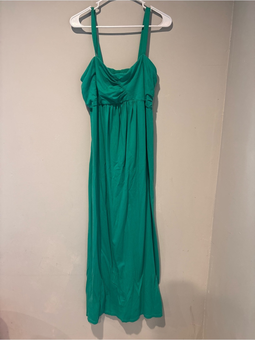Old Navy Emerald Green Empire-Waist Maxi Dress Maternity